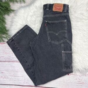 👖|•LEVI'S•| Faded Black Carpenter Jeans Size 28/6👖